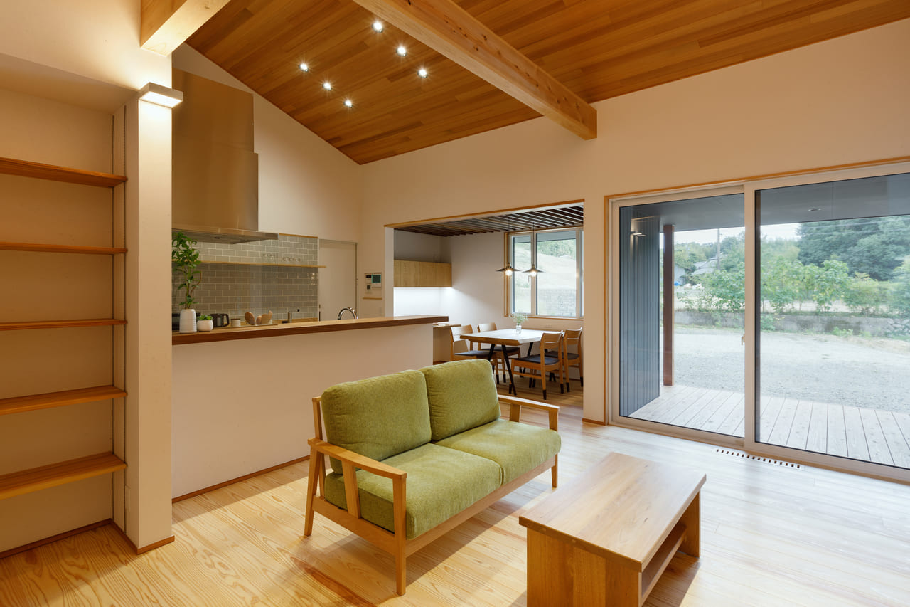 LDKに集まりたくなる平屋