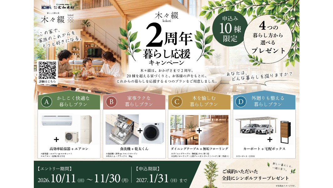 木々綴 2周年キャンペーン